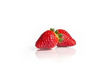 strawberry - strawberries isolated on white