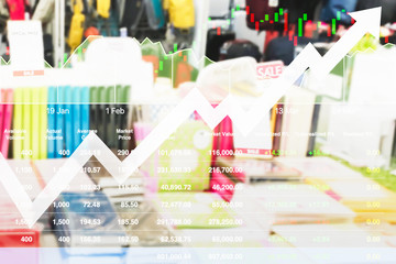 Stock index of Sale promotion growth rate high due to economic problem.