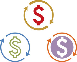 Money Change Icon, Currency Change Icon