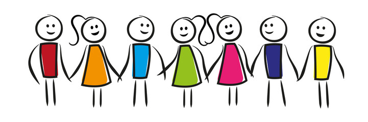 Menschen halten Hände