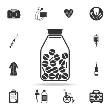 medicine bottle icon. Detailed set of medicine element Illustration. Premium quality graphic design. One of the collection icons for websites, web design, mobile app