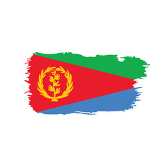 Eritrea flag, vector illustration