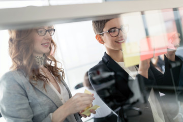 Picture of business people discussing in their company