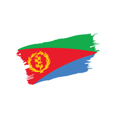 Eritrea flag, vector illustration