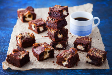 halva brownie with tahini