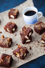 halva brownie with tahini