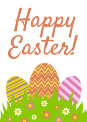 Happy Easter greeting card