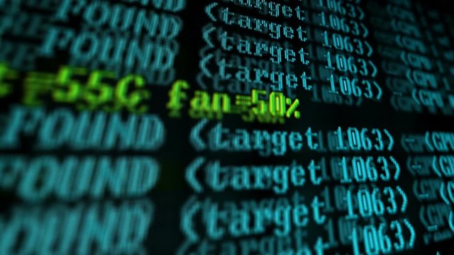 Mining Cryptocurrency process program on display PC. Using Software. Share Found.