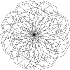 Obraz premium symmetrical coloring page