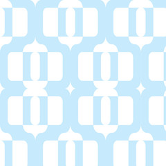Abstract vector pattern in light blue and white colors