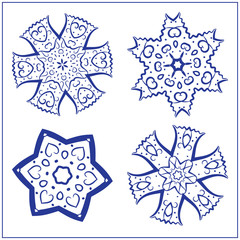 Vector Set of Abstract Sacred Geometry Symbols.