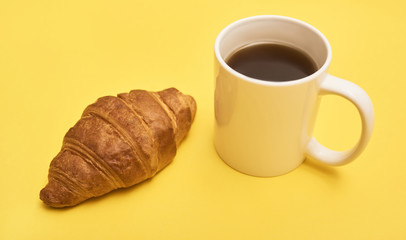 freshly baked tasty croissants