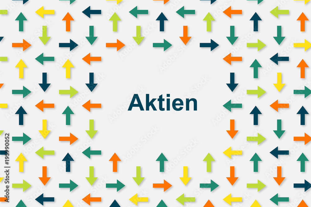 Poster Wallpaper Pfeile - Aktien