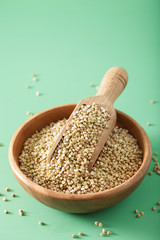 raw green buckwheat healthy ingredient