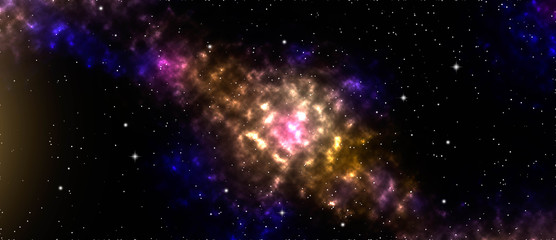 Fototapeta na wymiar Nebula,star and galaxy, space background
