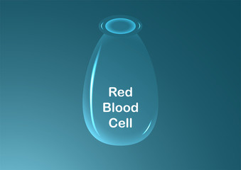 Glassware for experiment in laboratory on blue background.