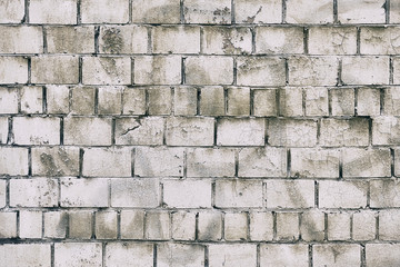 Retro brick shabby wall background