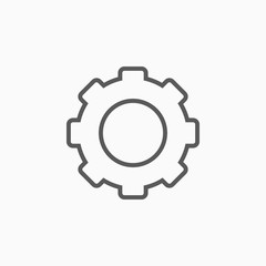 gear icon, tool vector