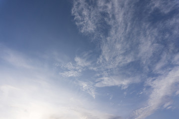 A soft cloud background ,blue sky with cloud .