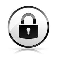 padlock icon on white background