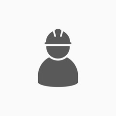 worker icon, employee vector