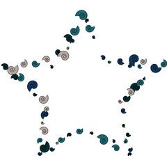 Vector Confetti Background Pattern. Element of design. Color spirals on a white background