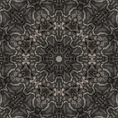 abstrakt fraktal oktagonal mandala design