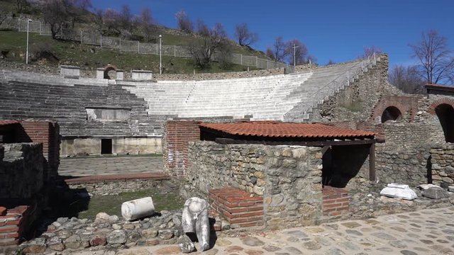 Amphitheatre and old ruins of Heraclea Lyncestis, Bitola, Macedonia