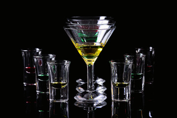 Glas Cocktail Martini Shooter