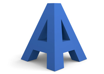 3d Letter A