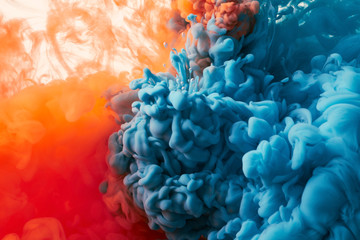 Obraz premium Ink drop in water