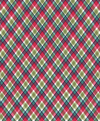Plaid checkered tartan print