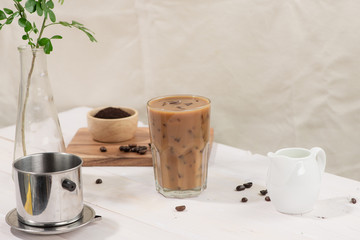 Fresh homemade crispy French fries on balck stone background.