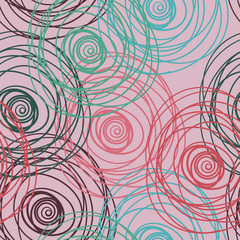 Abstract doodles seamless pattern