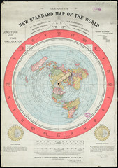 Gleason's new standard map of the world - Flat Earth Map