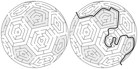 Easy ball maze