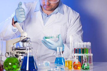 Scientist at the work 