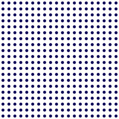 Abstract polka dots seamless pattern dark blue on white background