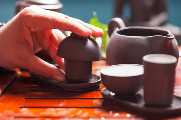 Fototapeta na wymiar Chinese tea ceremony