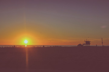 Venice Beach Sunset, Los Angeles California