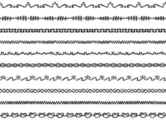 Illustrated seamless borders