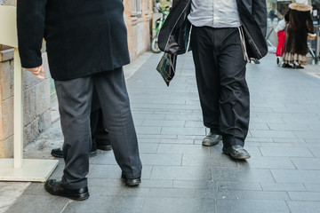 Fototapeta premium orthodox jews in Jerusalem