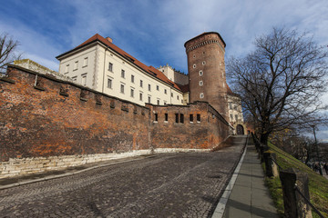 Fototapeta na wymiar Wawel Cracovia castle, Krakow, Poland