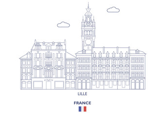 Lille City Skyline, France
