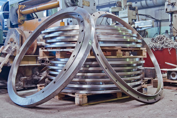 Hardware flanges, pipe flanges, flanges for heat exchangers 