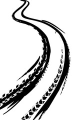 Tire Track Road