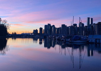 Fototapeta na wymiar Vancouver Sunrise