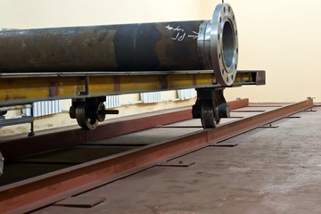 Part of a future trolley-mounted heat exchanger