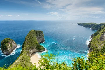 Crédence de cuisine en verre imprimé Bali Kelingking Beach on Nusa Penida Island, Bali, Indonesia, Manta Bay