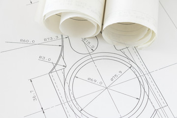 メカの図面　設計イメージ